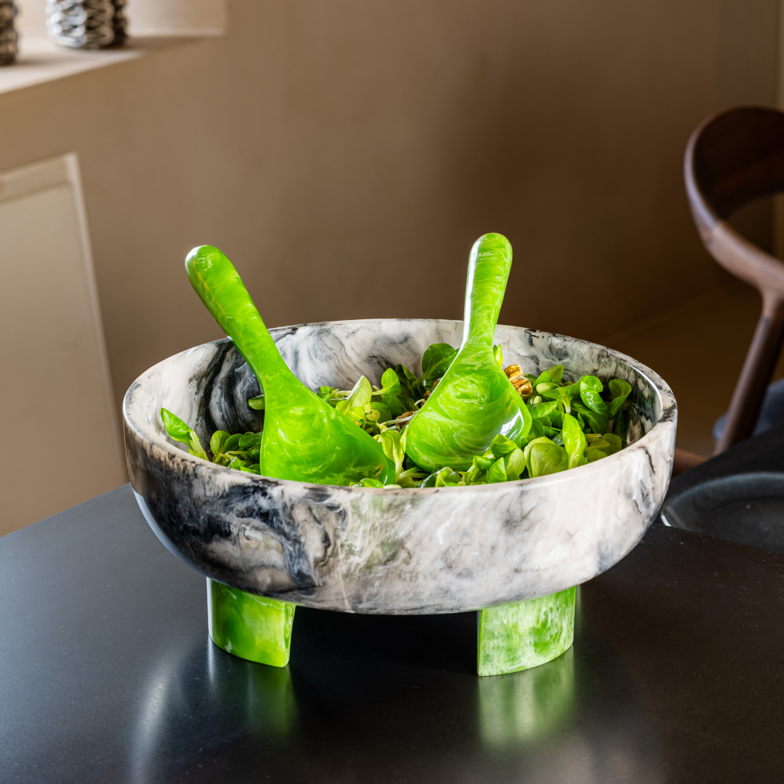 Salatbesteck | Salatbesteck | Pavone | Grün