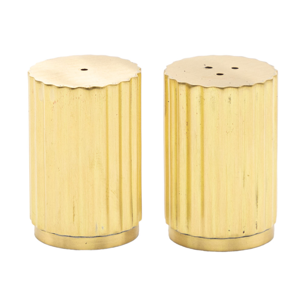 Salt and pepper shaker set | Luxury S&P set | brass