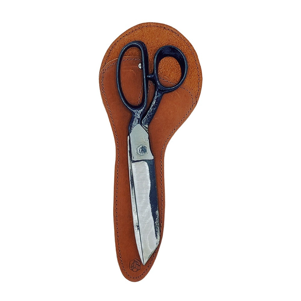 Universal scissors with leather sheath