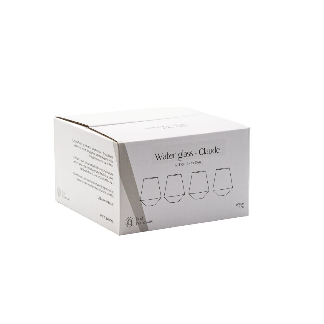 Waterglas Claude | Set van 4 | Wijnglas | 400ML