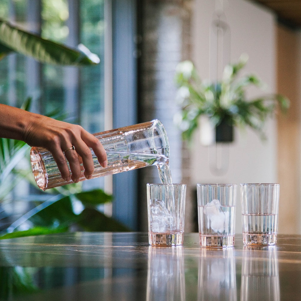 Carafe Reed 100 CL | Water jug | pink