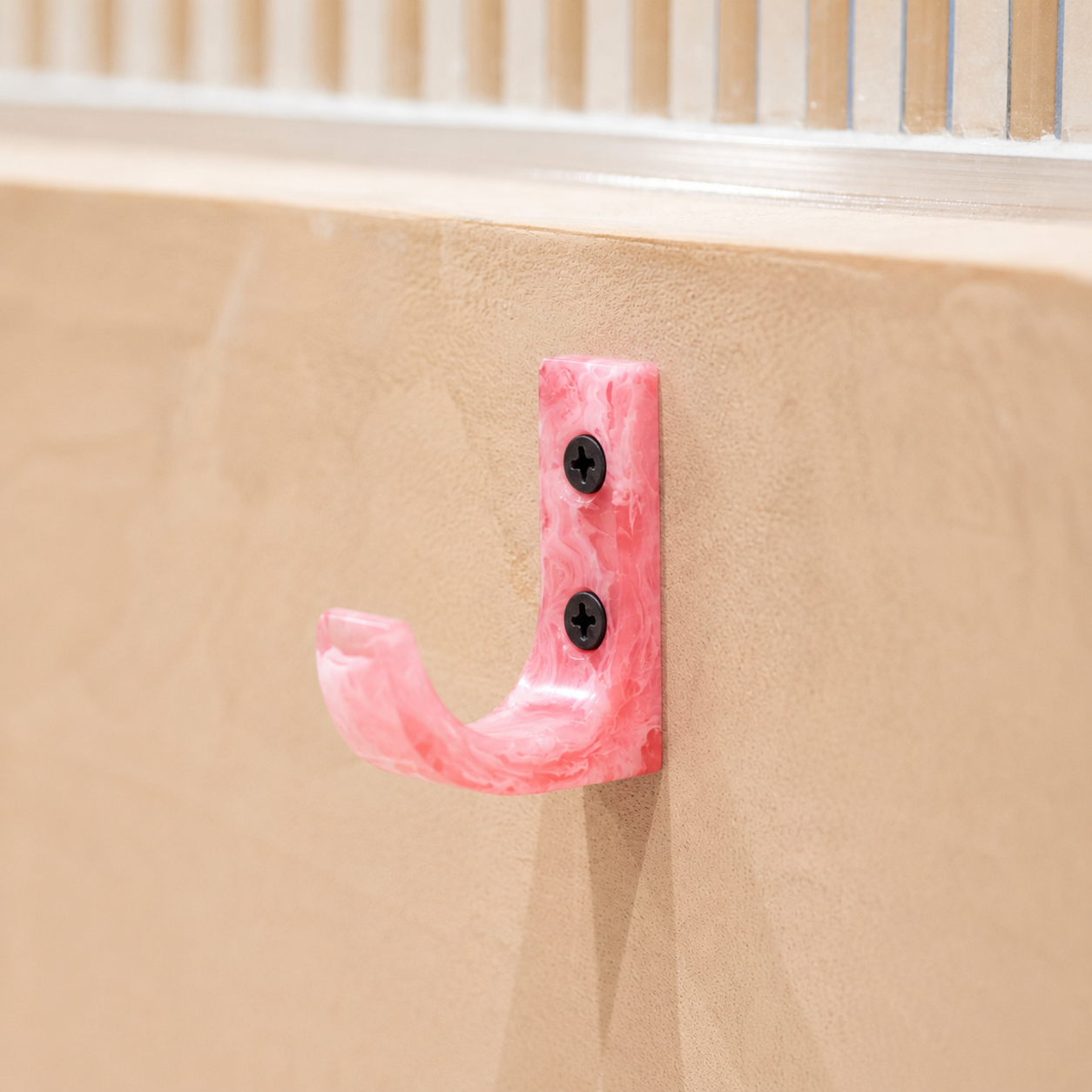 Pavone Rosa Wandhaken | Handgefertigter Garderobenhaken