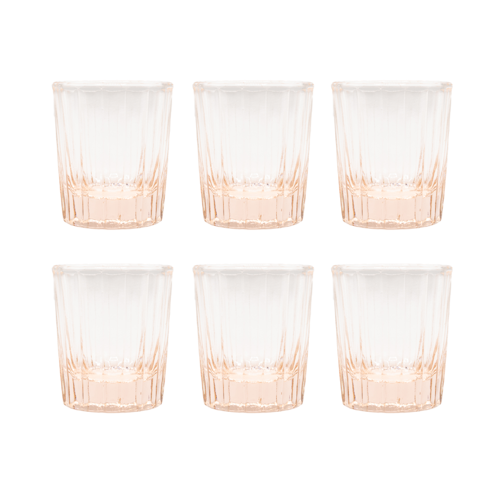 Espresso Glass Reed | Set of 6 | 7 CL | Pink