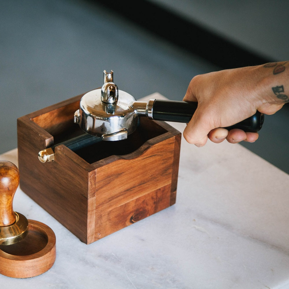 Uitklopbak hout & messing | Knock Box
