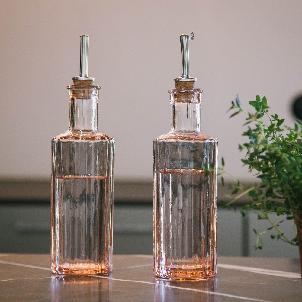Oil and Vinegar Set Reed | Oil Bottle | 30 CL | Pink