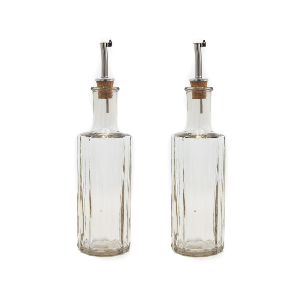 Oil and vinegar set Reed | Oil bottle | 30 CL | Clear