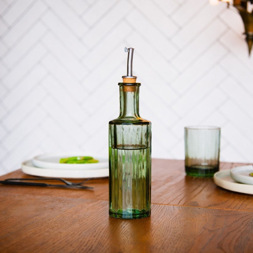 Oil Bottle Reed | Vinegar Bottle | 30 CL | Smoke Green